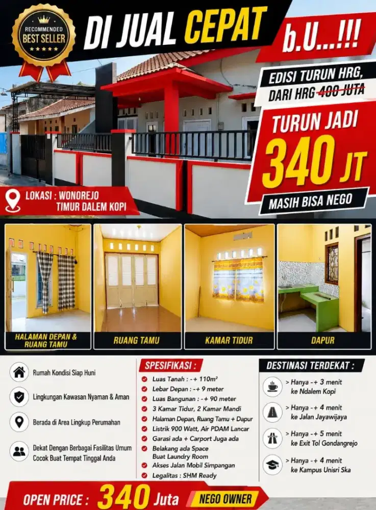 Rumah murah siap Huni solo utara