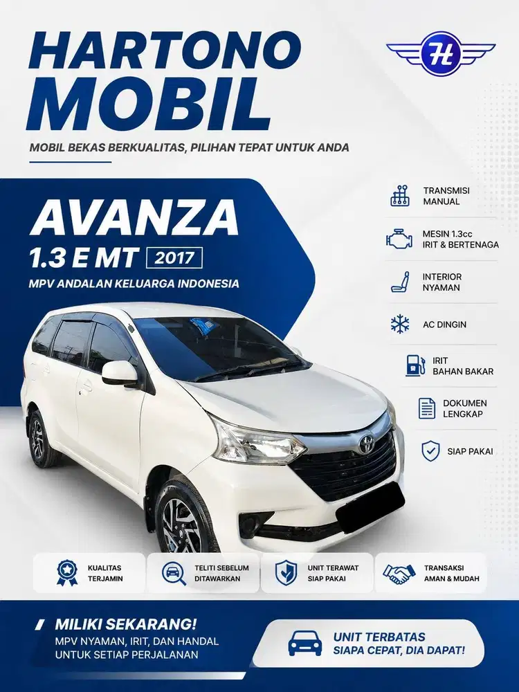 AVANZA 1.3 E MT 2017