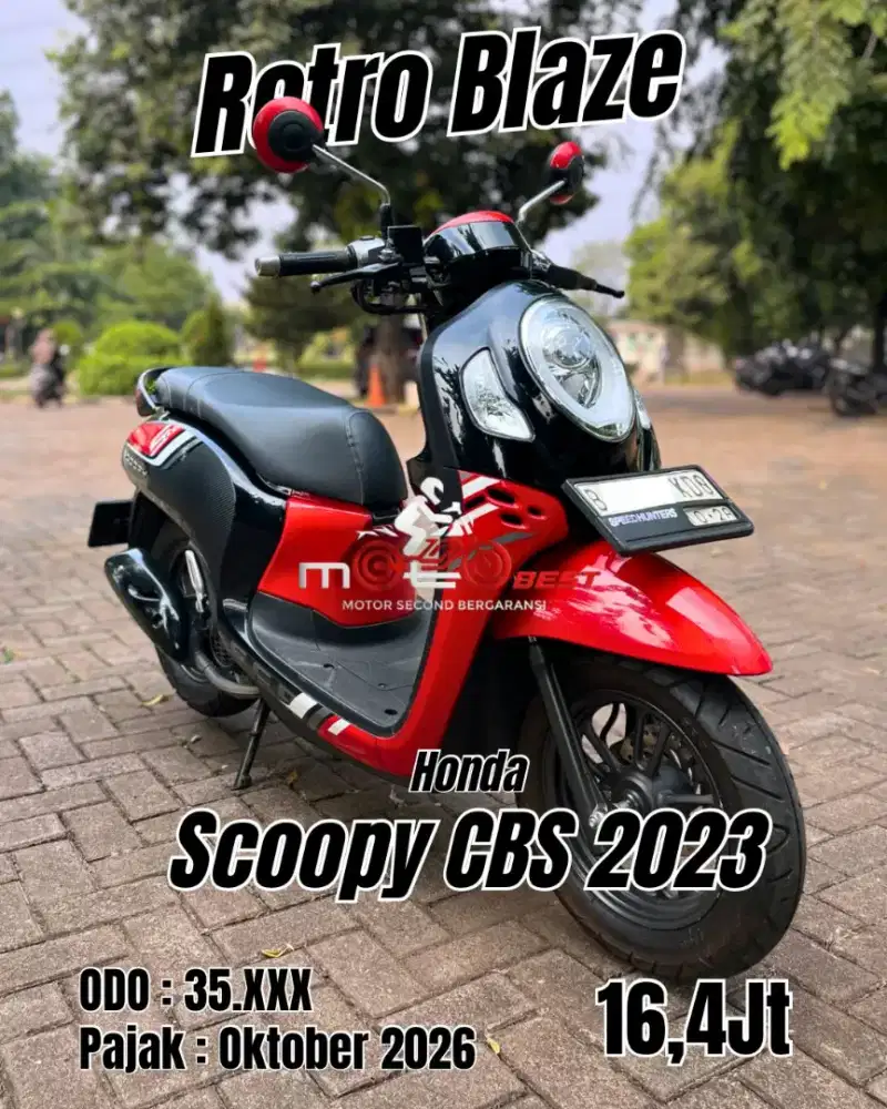 Cash Only Honda Scoopy 110cc kunci 2023