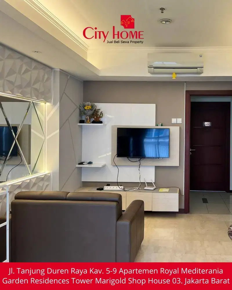 Unit Langka! Sewa 1BR Hasil Renovasi 2BR, Ruang Lebih Lega
