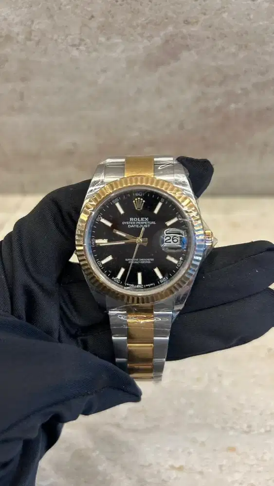 Datejust 41 126333 Black Index Oyster
