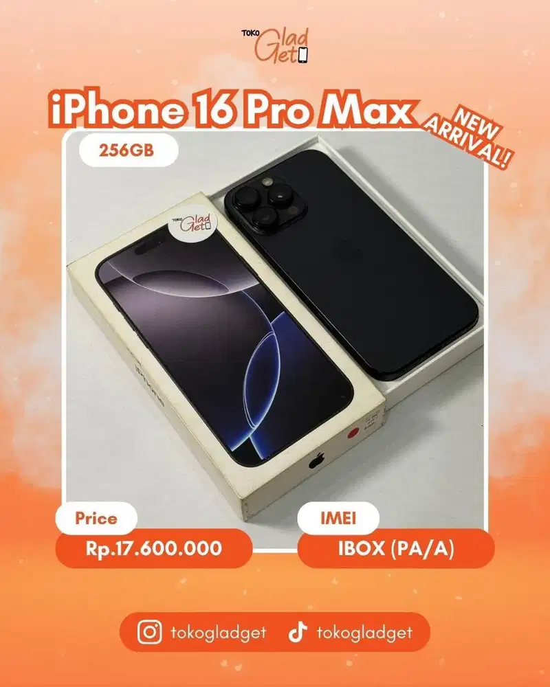 iPhone 16 Promax 256 Gb ex IBOX