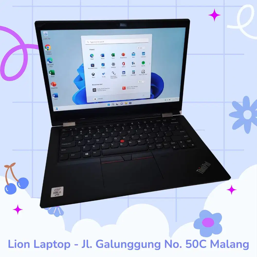 RAM 16GB Core i5 Gen10 Flip 360° SSD 256GB Lenovo Thinkpad YOGA L13 [0