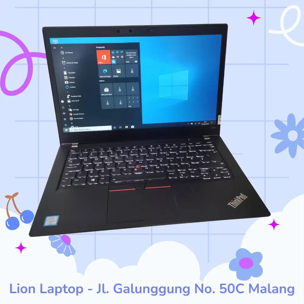 RAM 8GB Core i5 gen 8 Lenovo Thinkpad T480s SLIM [02|07]