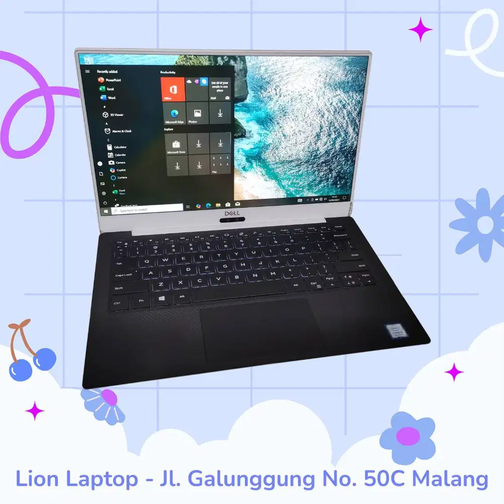 Slim & Ringan Core i5 RAM 8 SSD 256 DELL XPS 13 9370 [02|07]