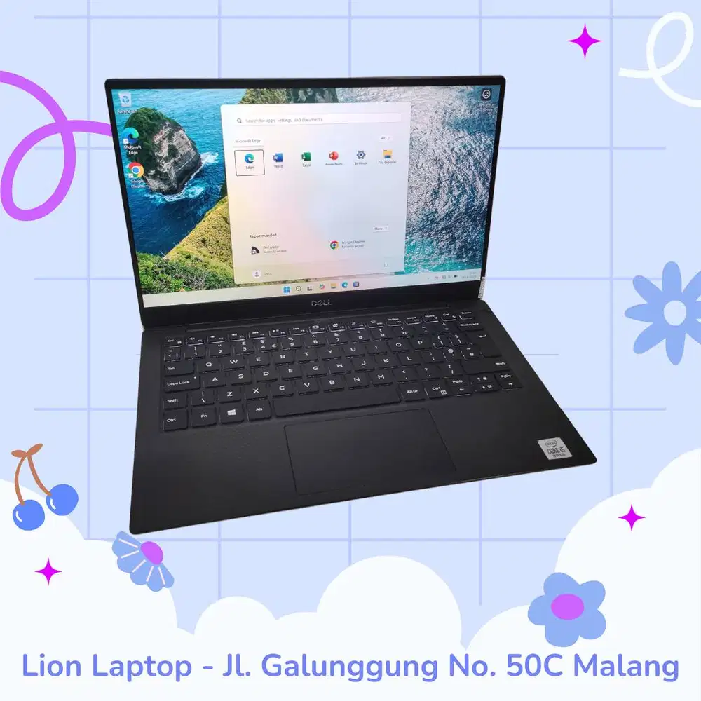 Slim & Ringan Core i5 gen 10 RAM 8 SSD 256 DELL XPS 13 7390 [02|07]