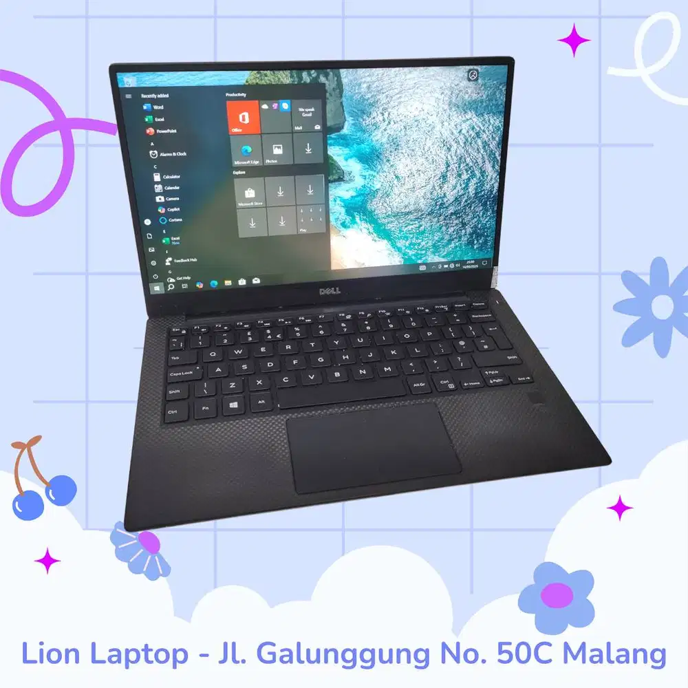 Slim & Ringan Core i7 RAM 8 SSD 256 DELL XPS 13 9360 [02|07]