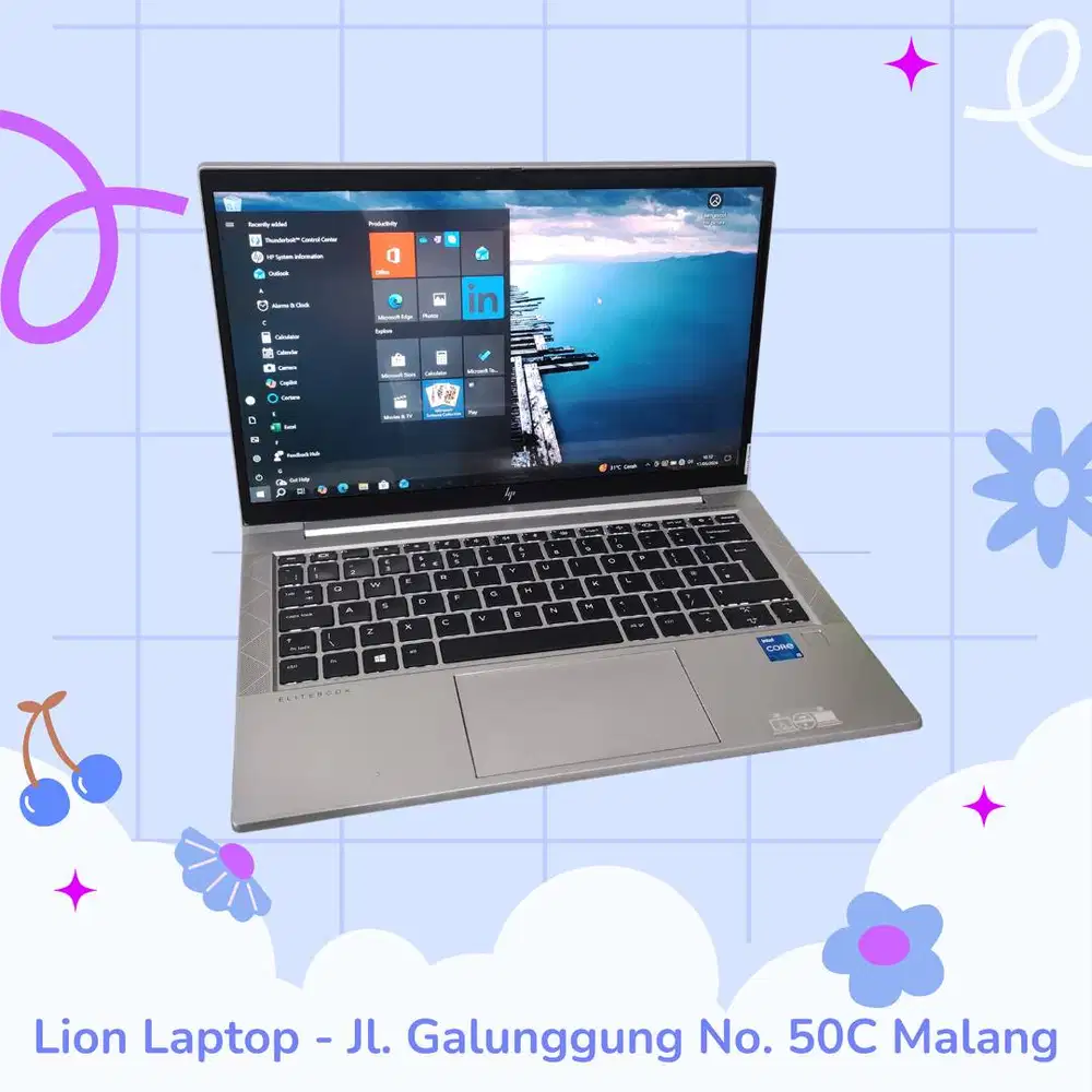 Alumunium Body Core i5 Gen 11 8/256 Slim HP Elitebook 830 G8 [02|07]