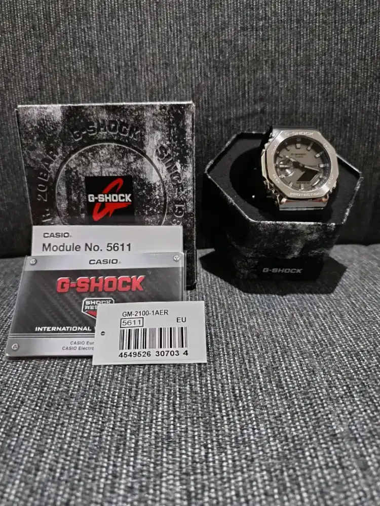 Jam Tangan Pria BARU PAKAI 2BLN.Casio GShock GM 2100 1AER Ori Like New