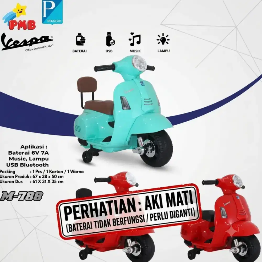 Vespa mainan anak