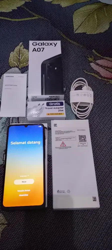 Samsung A07 ram 6/128 full set like new