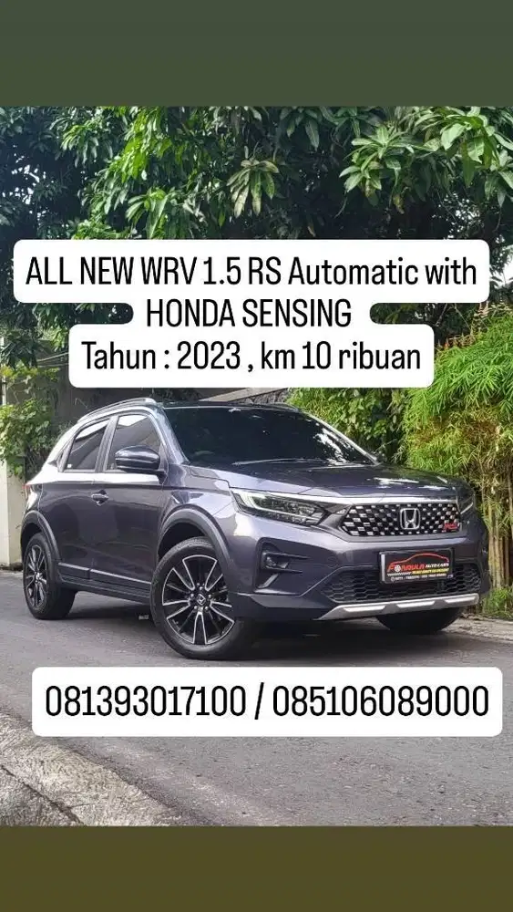 ALL NEW WRV 1.5  RS Automatic with HONDA SENSING 
Tahun : 2023 ,