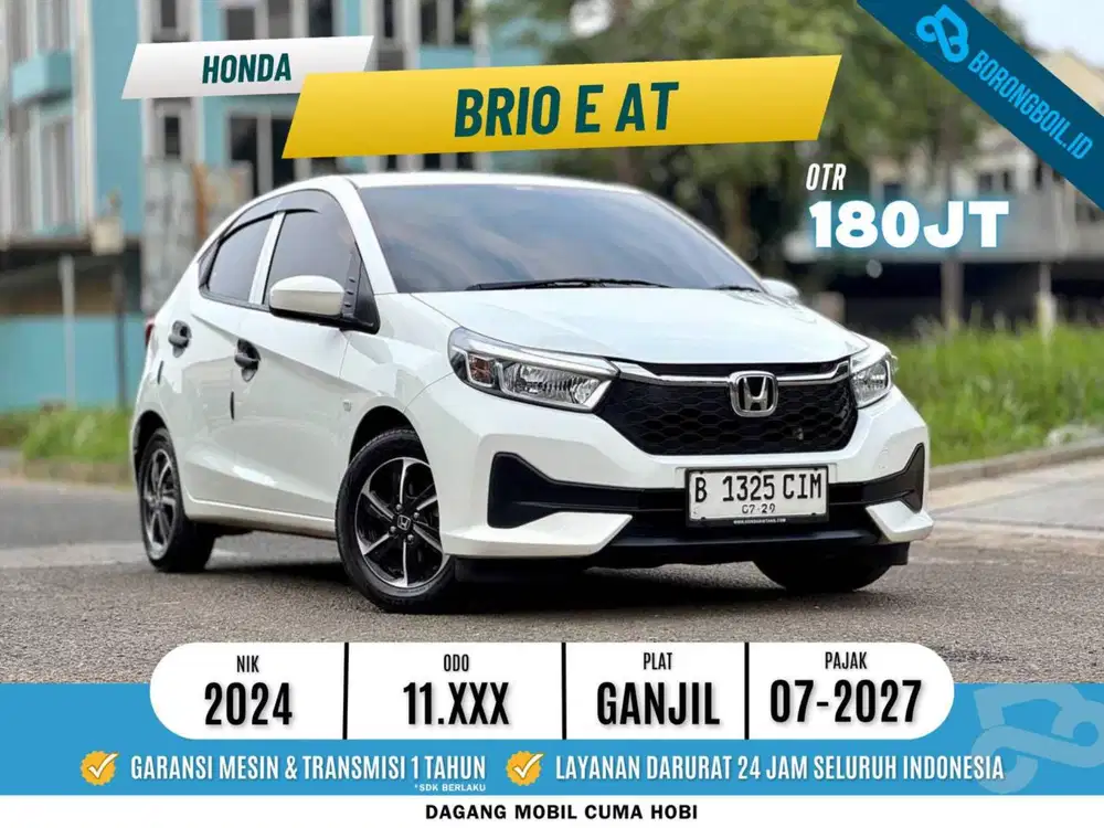 Honda Brio E CVT AT Putih Metalik 2024 LOW KM