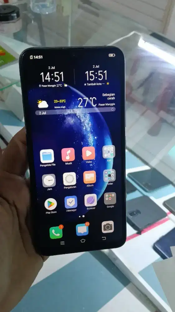 Vivo y19 ram8/256 komplit