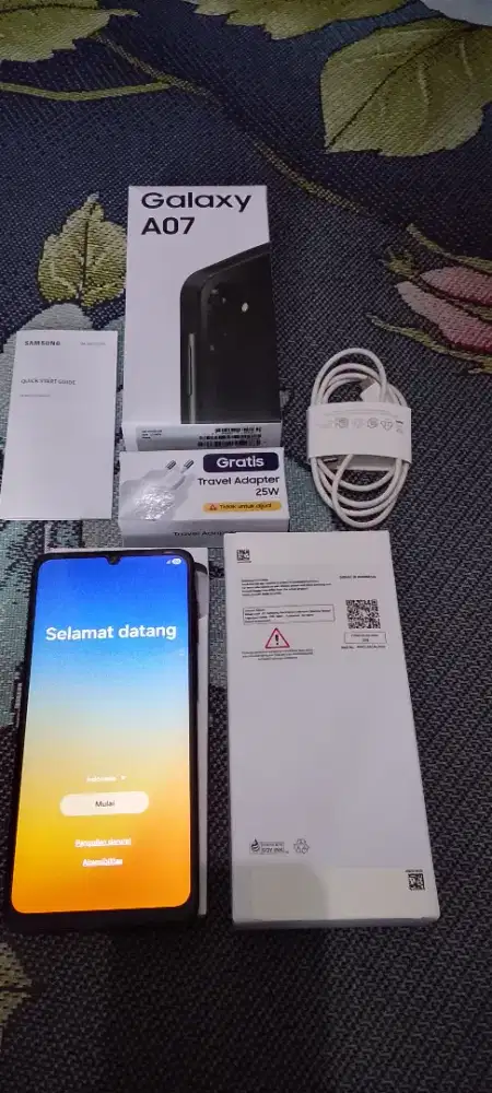 Samsung A07 ram 6/128 full set like new