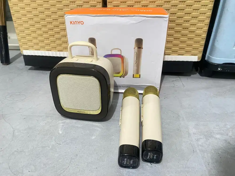 speaker kinglucky k88 2mic portable