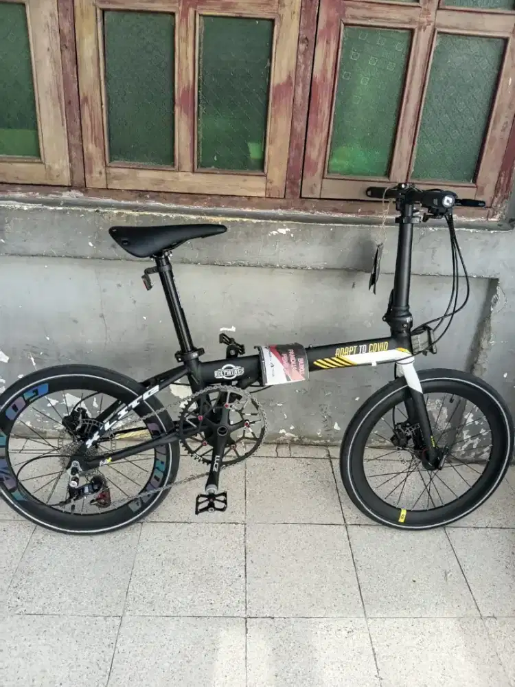 Sepeda lipat holywings alloy ukuran 20 plus alumunium rem hidrolic