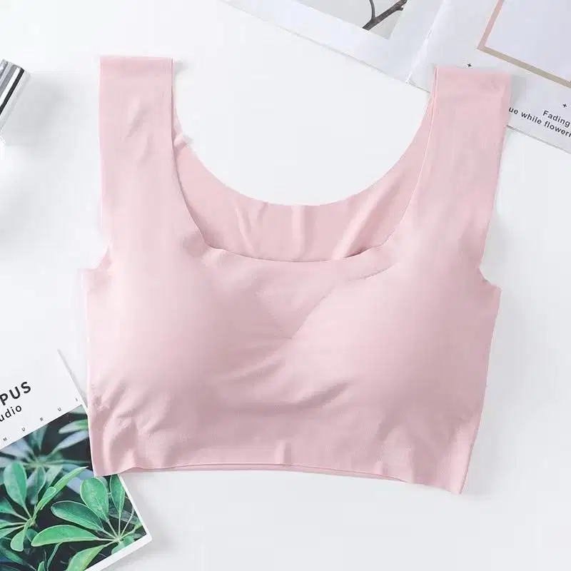 BRA SEAMLESS BIG SIZE JUMBO ICE SILK TANPA KAWAT