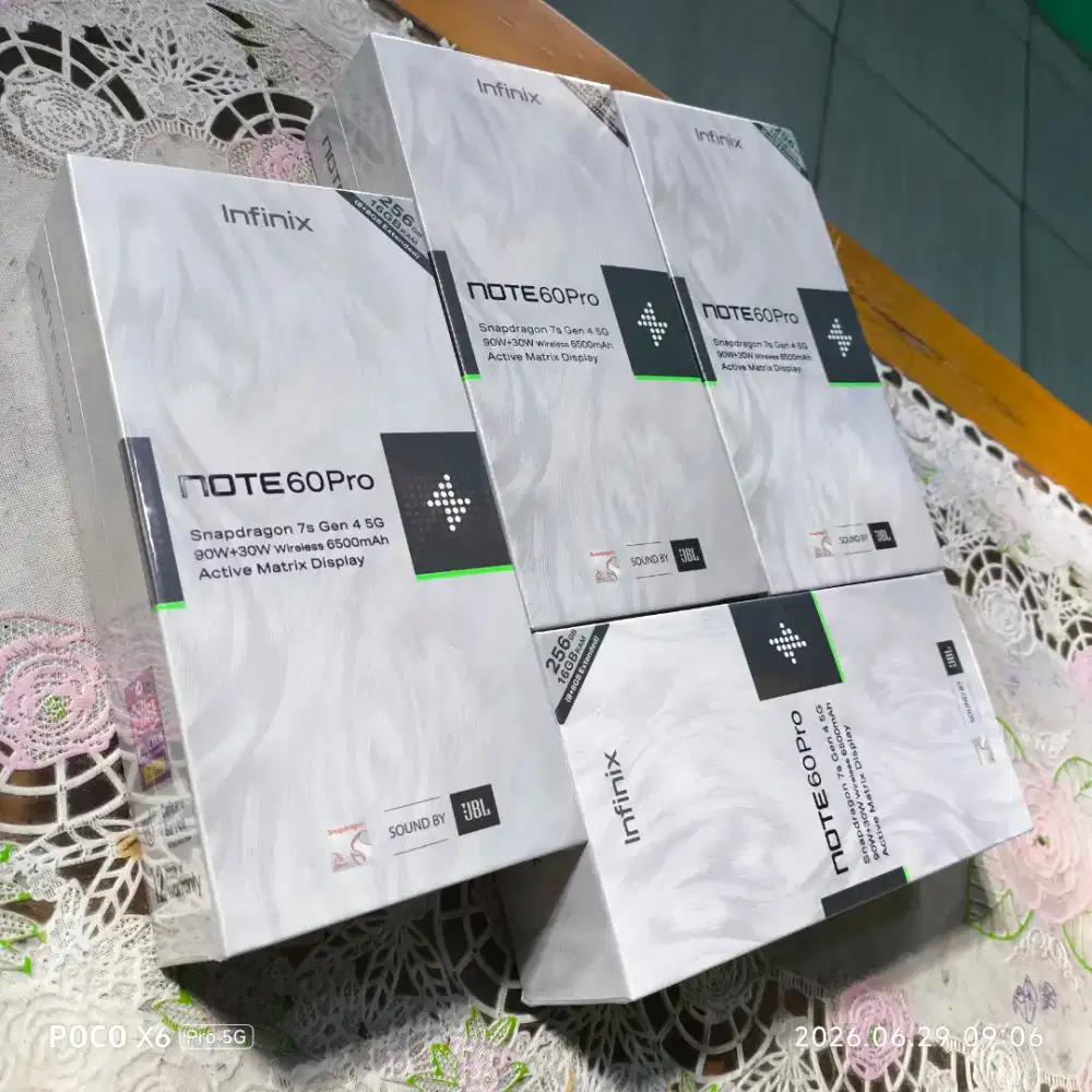 Infinix note 60 pro 5G 8/256 baru dan segel murah