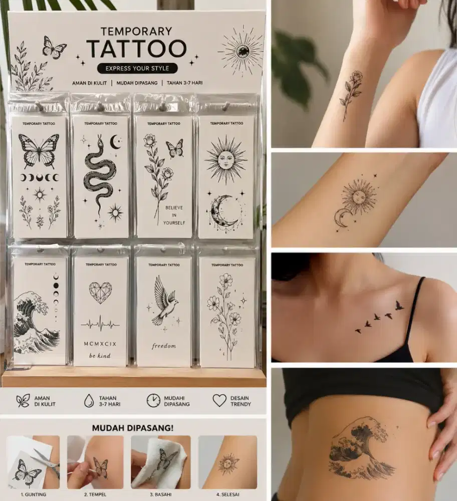 Tato Temporer - Habisin Setok Lama - COD an Pilih Gambar saat ketemu