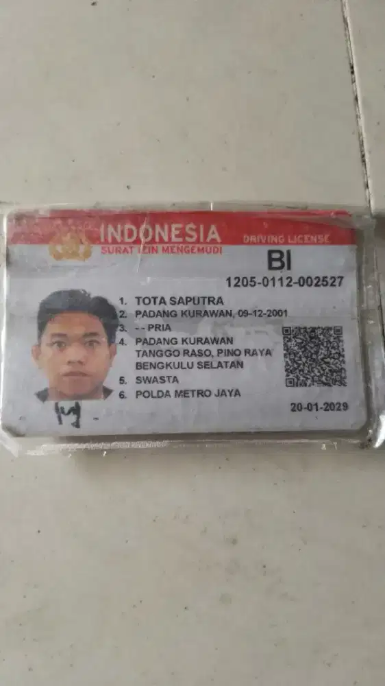 Cari kerja modal SIM B1
