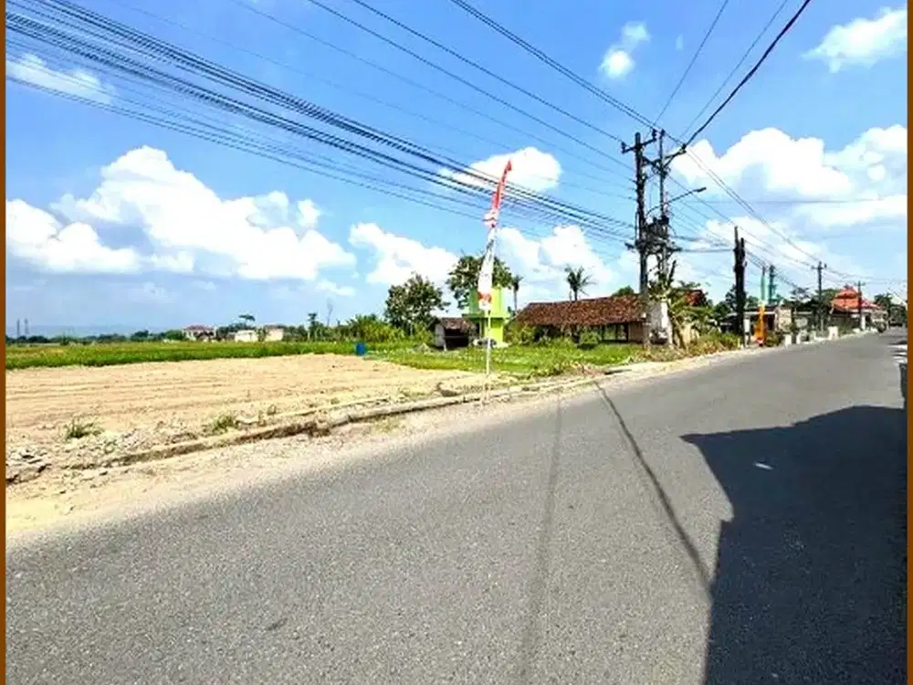 Dekat Pintu Tol Purwomartani Dijual Tanah Yogyakarta di Jl. Raya Sambiroto