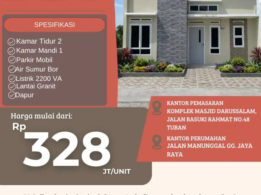HUNIAN MODERN MINIMALIS DENGAN LISTRIK 2200VA, CUMA ADA DI MANUNGGAL JAYA RESIDENCE!