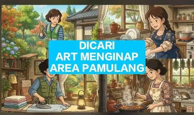 Dicari ART Area Pamulang Menginap