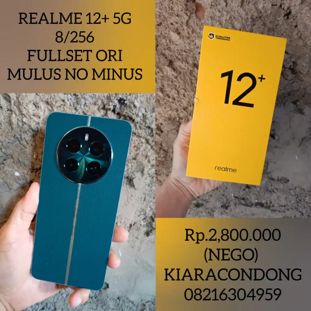 REALME 12+ 5G (8/256) FULLSET ORI