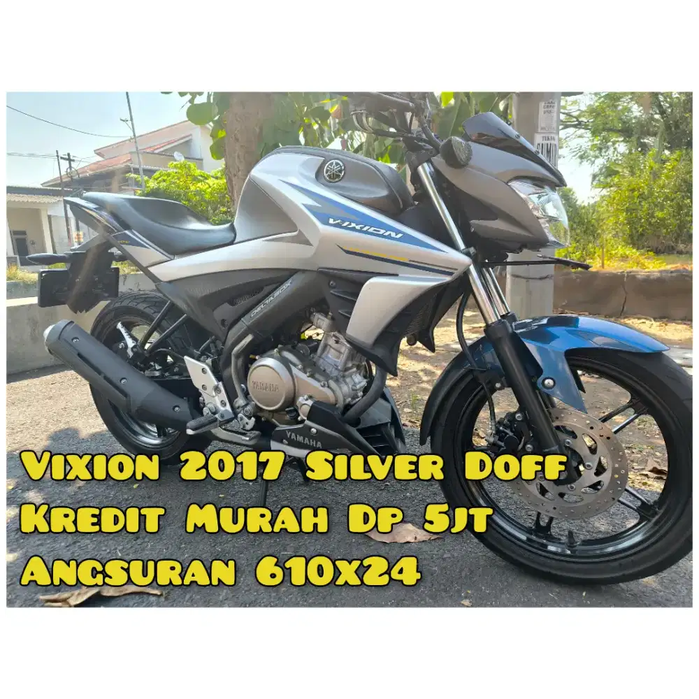 Vixion New 2017 Silver Doff km40rban