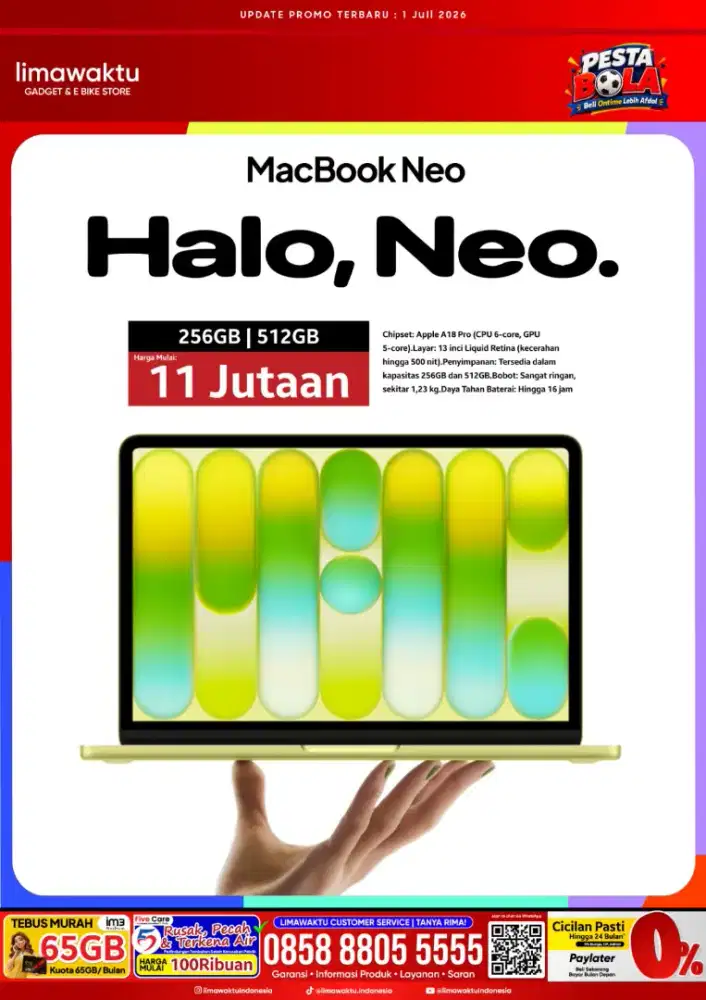 MACBOOK NEO, BISA KREDIT CICILAN RINGAN!!