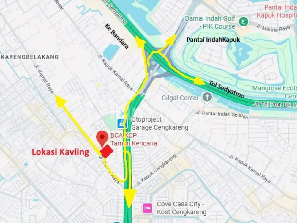 Kavling Komersial Dekat Toll Jorr Cengkareng