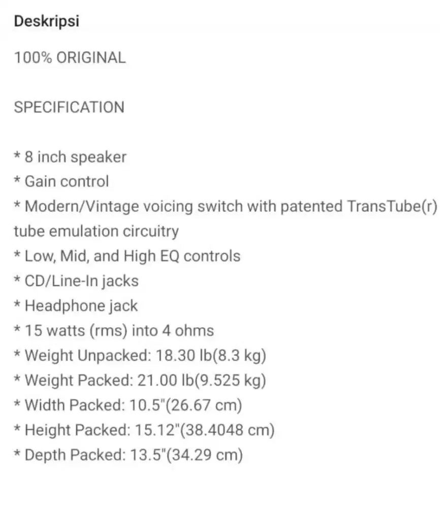 Panvey speaker 8inc