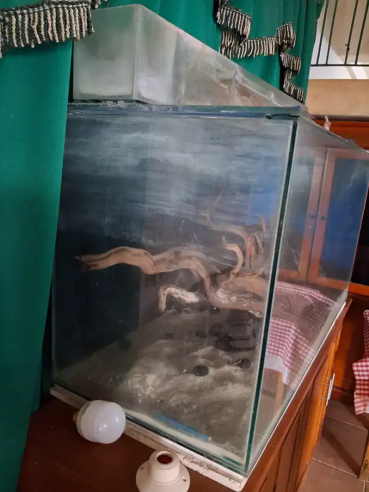 Aquarium ukuran kurang lebih 120x60x50