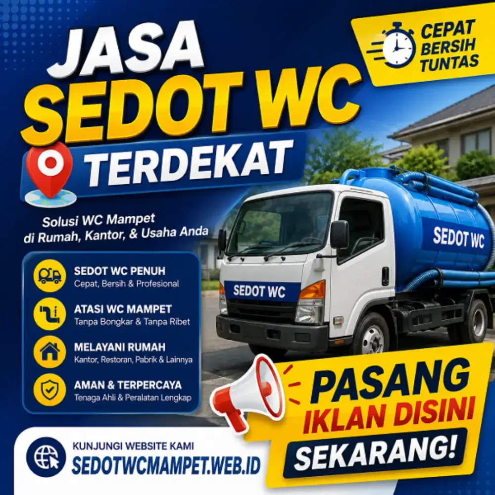 Jasa sedot WC sepitank penuh,saluran mempet Dan Lain-lain