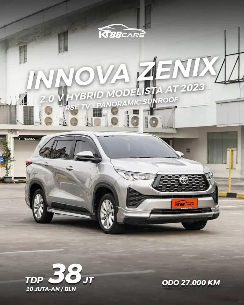 Toyota Innova Zenix 2.0 V Hybrid Modelista AT Tahun 2023 TDP 38 Jt