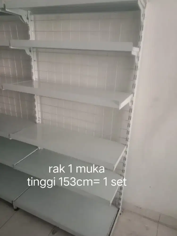 Rak Minimarket 1 muka tinggi 153cm