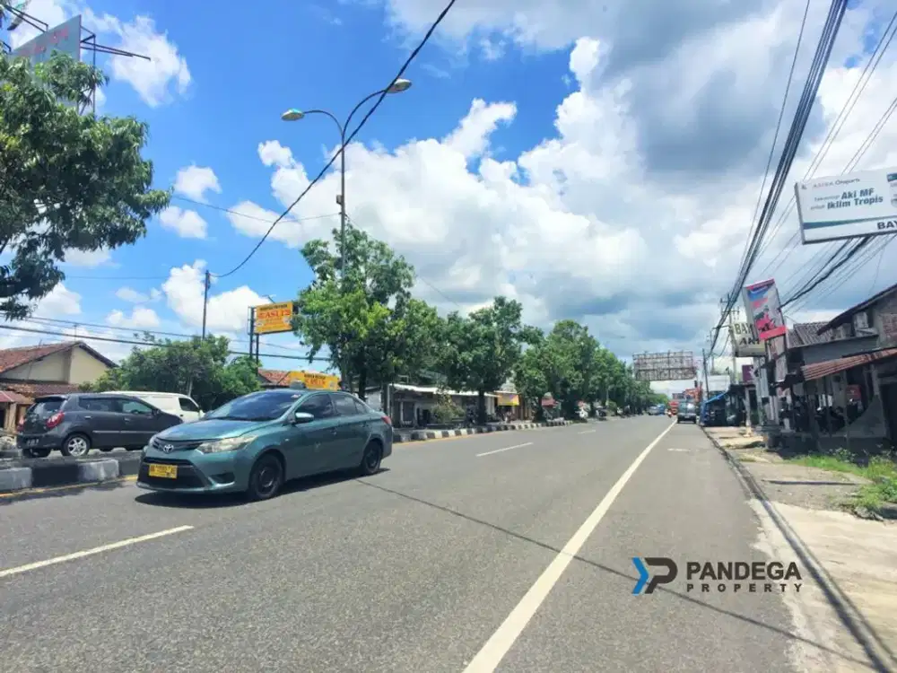 Tanah SHMP 1577 m2 Tepi Jl. Solo Km 7 Dekat Ringroad Utara, Depok Sleman, Dekat Transmart, Bandara Adisucipto