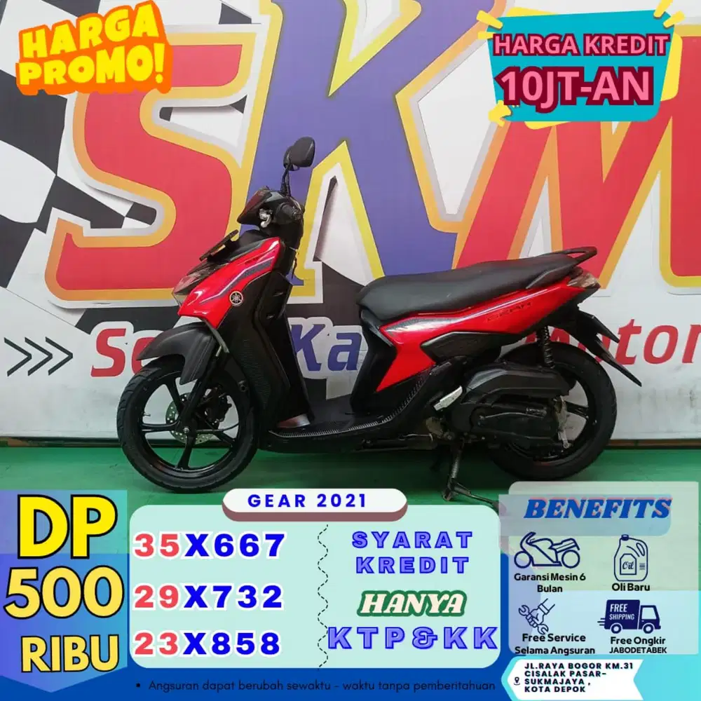 Dp500ribu proses 1hari gear 2021 bergaransi