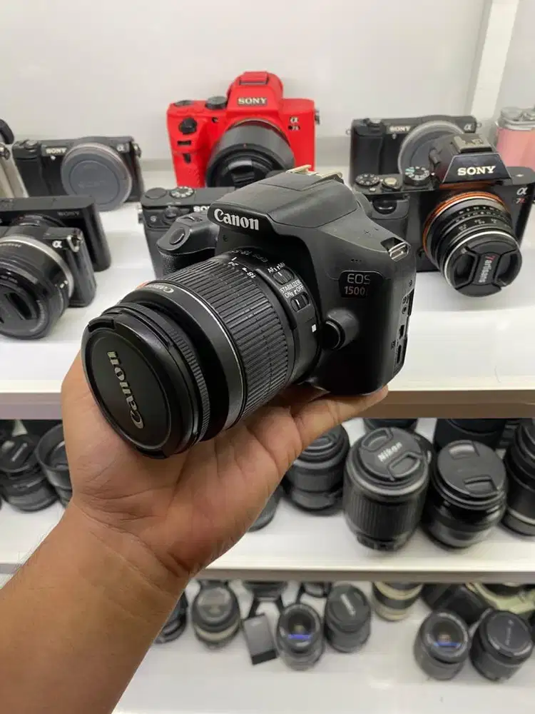 Kamera canon 1500D lensa kit 18-55 wifi