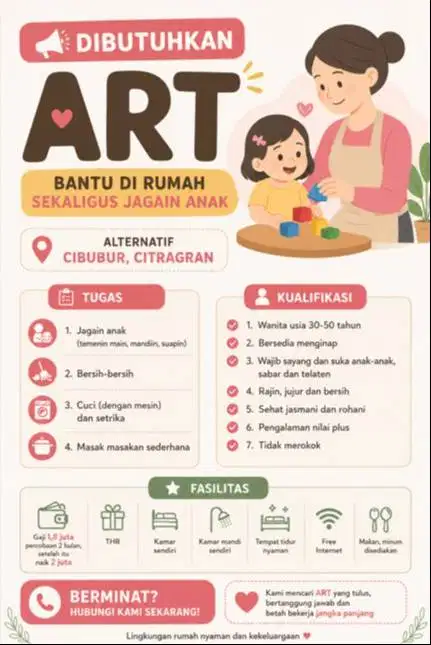 Dibutuhkan segera ART