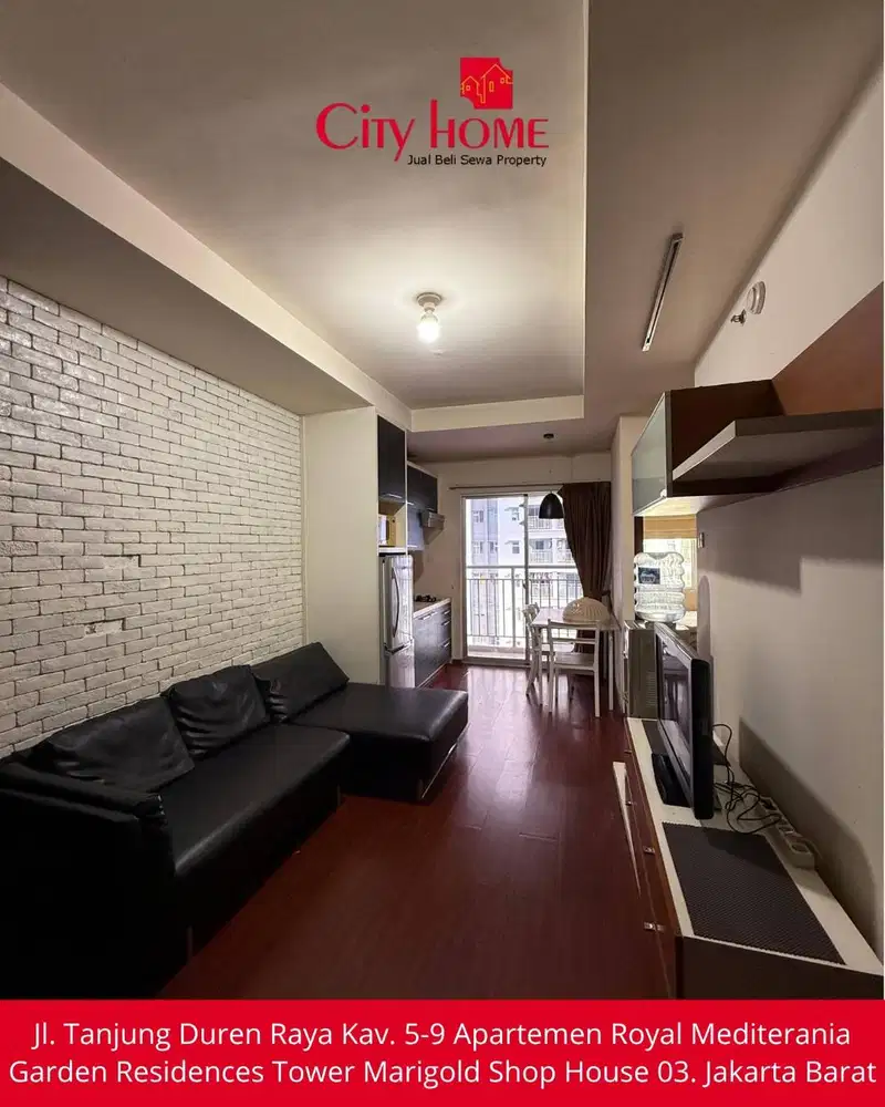 Jual Apartemen 2 BR Furnished di Mediterania Garden Residences 2