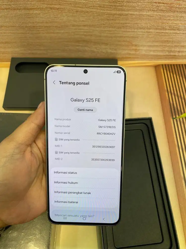 Samsung Galaxy S25 FE 8/256 Black Garansi Resmi 17/09/26