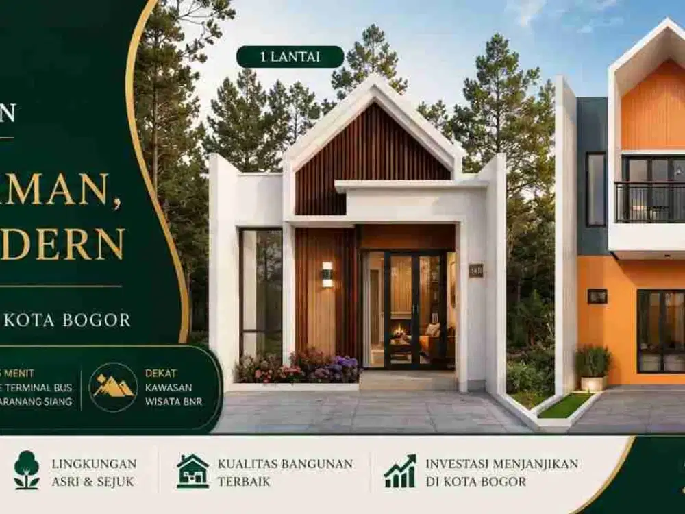 Rumah murah kota bogor the pavilion mulyaharja tanpa dp