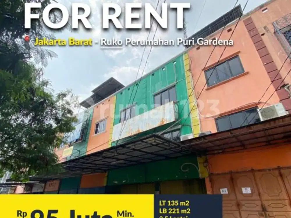 Ruko Luas Cocok Industri Kecil di Area Cengkareng dekat Jalur JAKLINGKO & TJ
