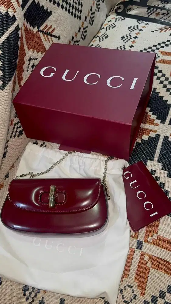 TAS BRANDED GUCCI BAMBOO