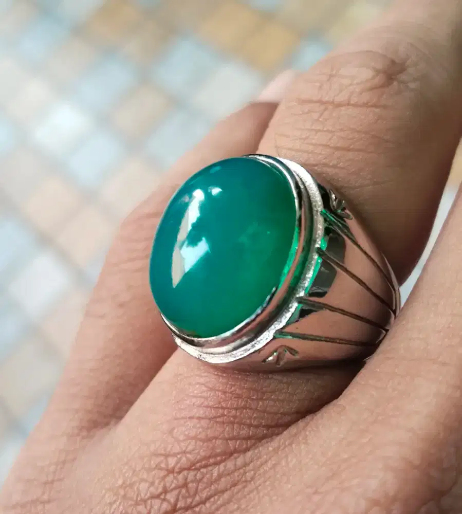Batu cincin bacan doko crystal serat halus mulus bebas penyakit