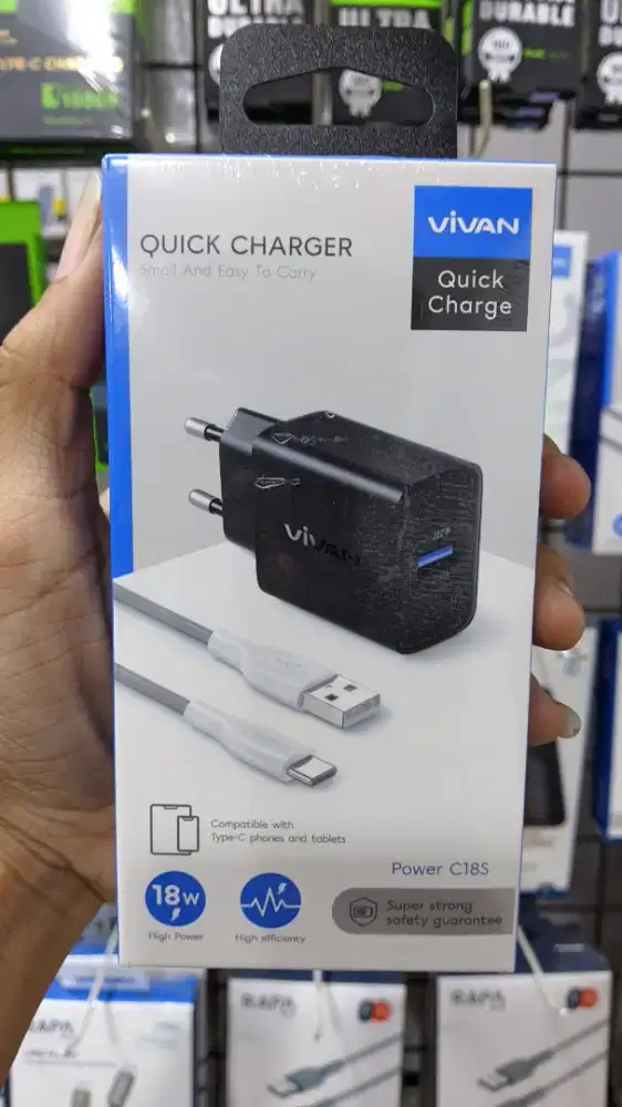 TRAVEL CHARGER TYPE-C VIVAN POWER C18S