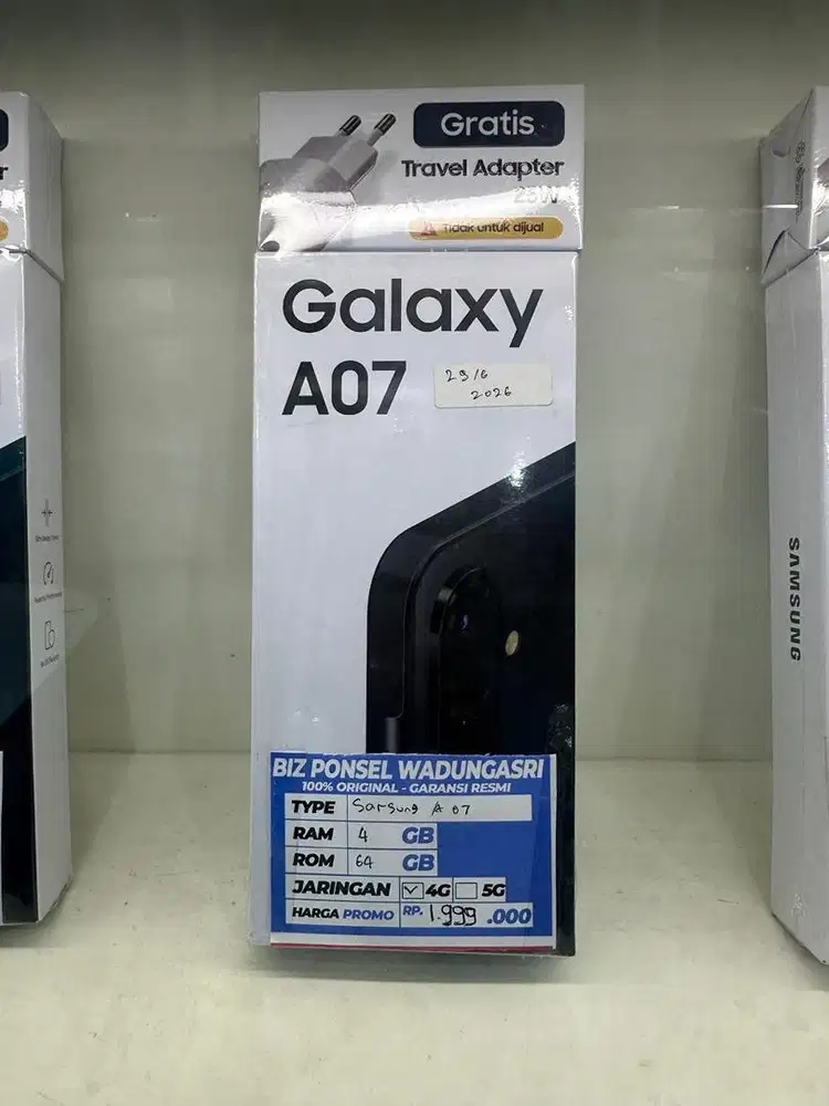 Samsung A07 4/64gb free adaptor