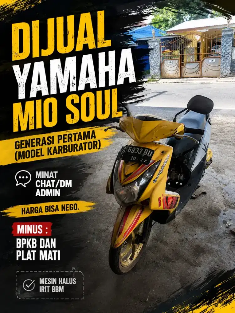 Di jual seadanya mio soul